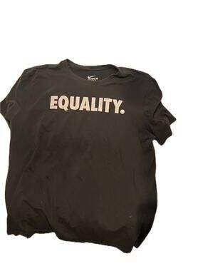 The Nike Tee Athletic Cut Equality Black T-Shirt Mens XL